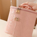 Large Capacity Partition Storage Cosmetics Covered Waterproof Cosmetic Bag