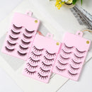 5 Pairs Manga Lashes New Arrival Anime Cosplay Natural Wispy  Korean Makeup Artificial False Eyelashes