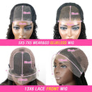 Kinky Curly Lace Frontal Wig Wear Go Glueless Wig Afro Curly Human Hair Wigs 7x5 HD Transparent Lace Closure Wig