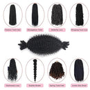 22 Inch Soft Springy Afro Twist Hair Pre-Separated Spring TwistFor Soft Faux Locs Crochet Synthetic Hair Extensio Syntheticwigs N For Women Curly Hair Wig Ready To Wear 3in1 Half WigSynthetic Wigs