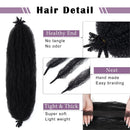 22 Inch Soft Springy Afro Twist Hair Pre-Separated Spring TwistFor Soft Faux Locs Crochet Synthetic Hair Extensio Syntheticwigs N For Women Curly Hair Wig Ready To Wear 3in1 Half WigSynthetic Wigs