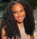 Kinky Curly Lace Frontal Wig Wear Go Glueless Wig Afro Curly Human Hair Wigs 7x5 HD Transparent Lace Closure Wig