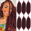 22 Inch Soft Springy Afro Twist Hair Pre-Separated Spring TwistFor Soft Faux Locs Crochet Synthetic Hair Extensio Syntheticwigs N For Women Curly Hair Wig Ready To Wear 3in1 Half WigSynthetic Wigs