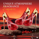 A Unique And Luxurious Red High-heeled Shoe Design A Long-lasting Fragrance A Must-have Perfume For Beauty Enthusiasts And A Special Gift For Women.
